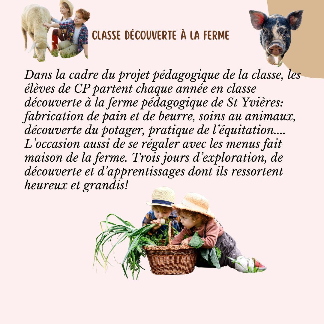 Classe de couverte ferme