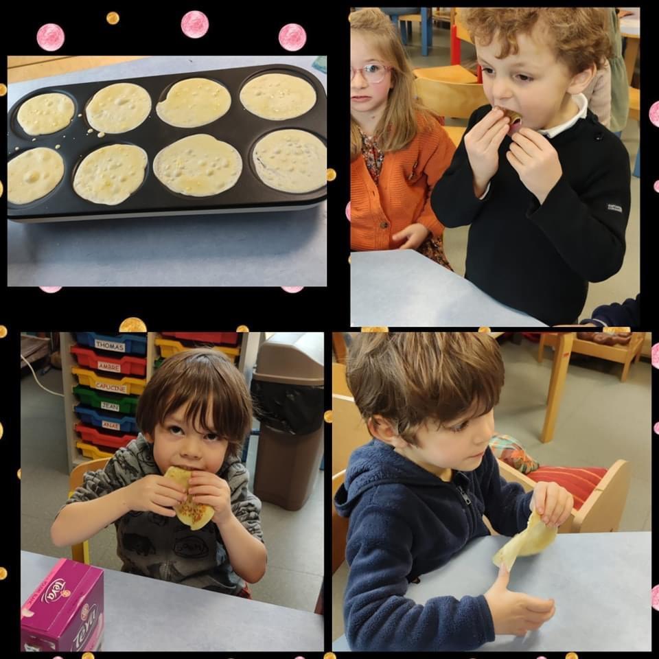 Ateliers cuisine pour la chandeleur en maternelle